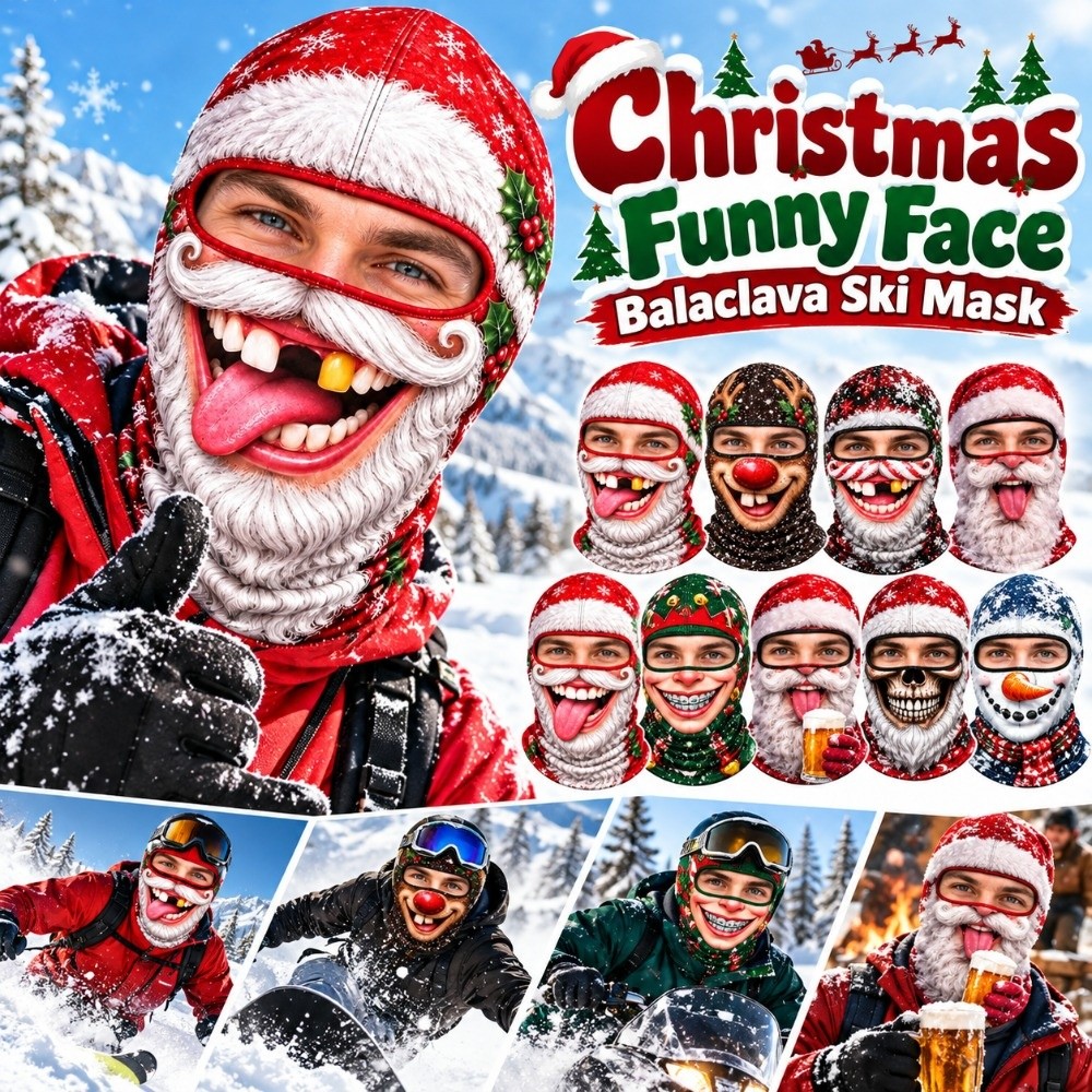 3D Printing Mask - 3D Printed Full Face Christmas Funny