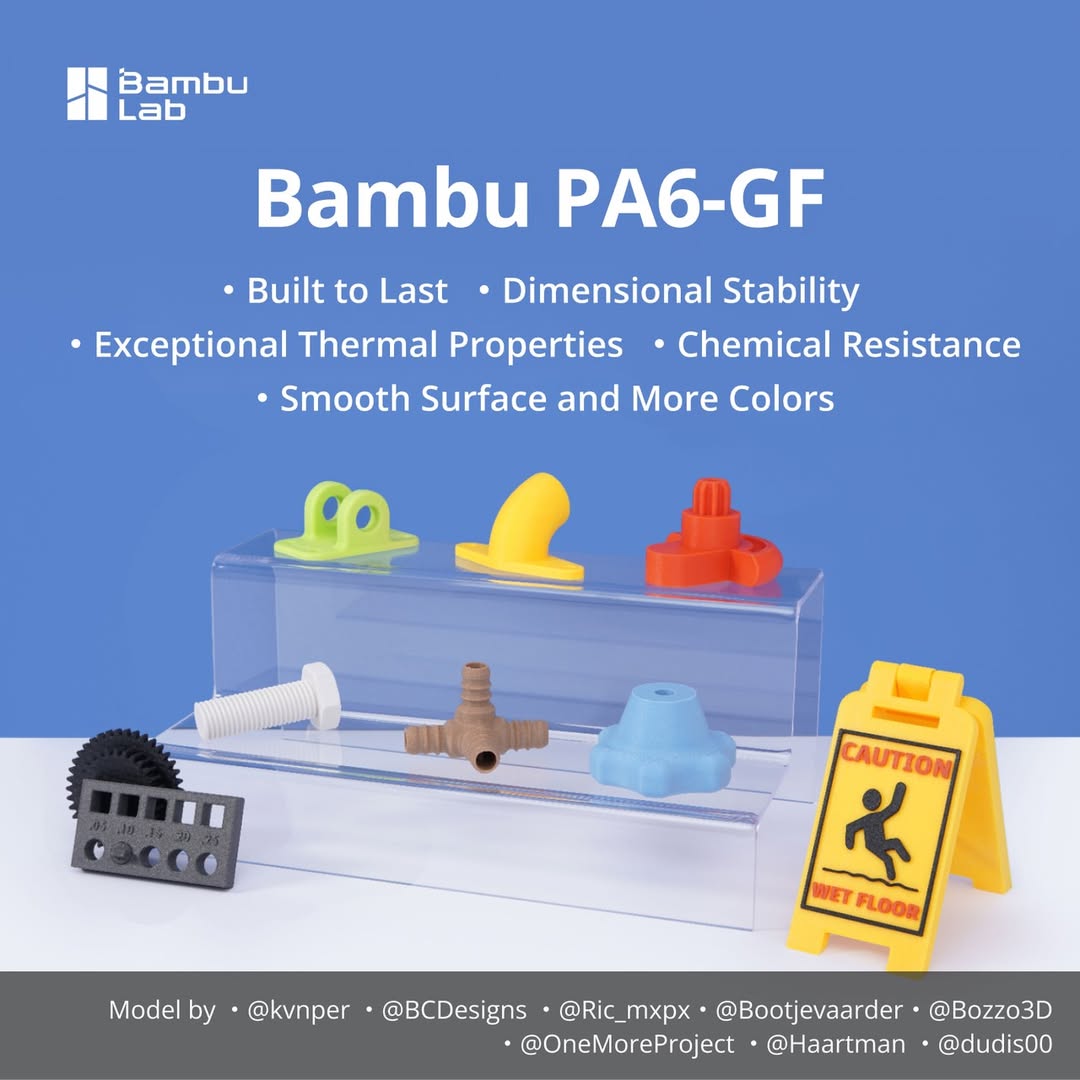 PA6-GF for Bambu Lab Glass Fib - 3D Printing Nylon recension och pris