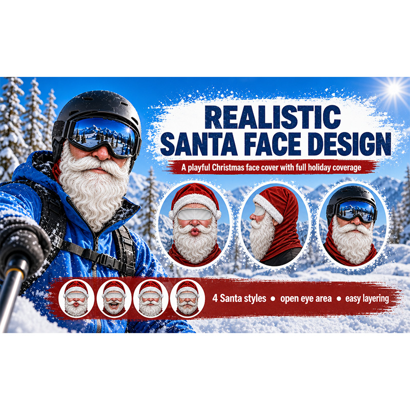 3D Funny Old Man Ski Mask Chri - 3D Printing Mask recension och pris