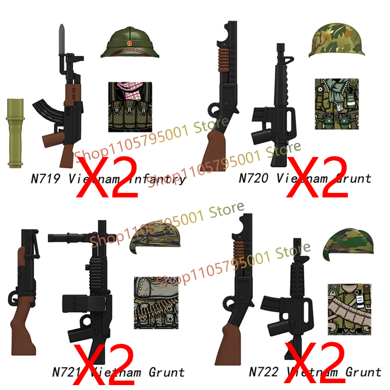 Military US Soldiers Figures B - 3D Printing Lego Bricks recension och pris