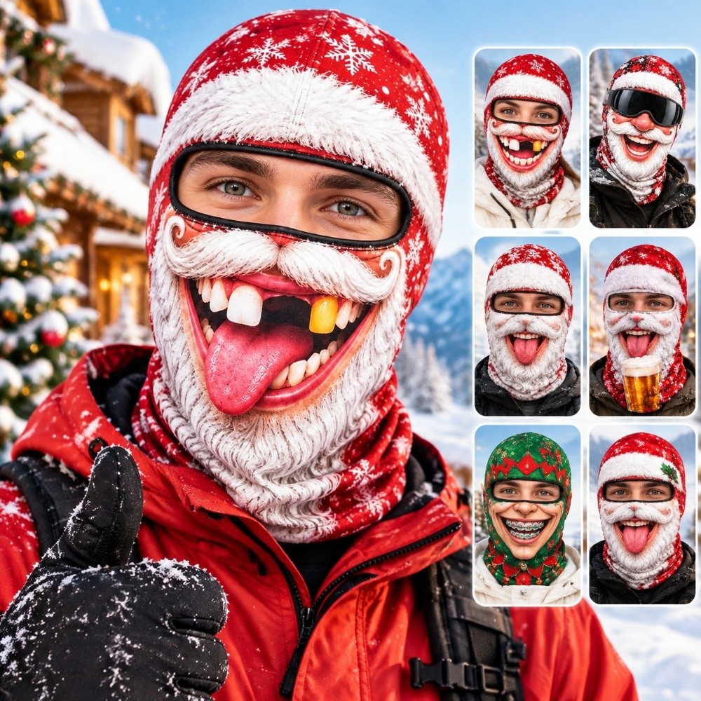 3D Printed Full Face Christmas - 3D Printing Mask recension och pris