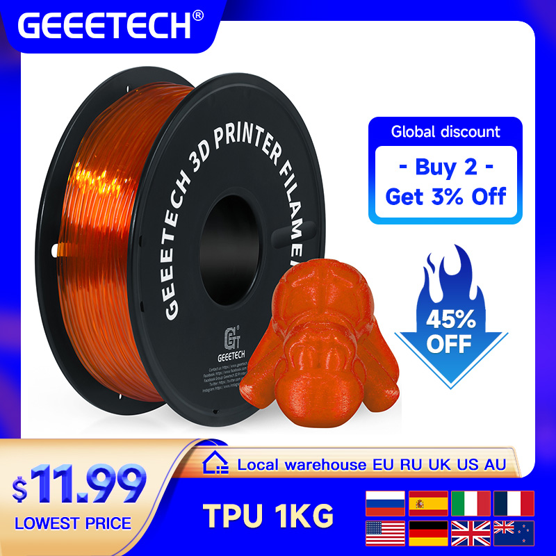 GEEETECH TPU 3D Printer Flexib - 3D Printing Nylon recension och pris