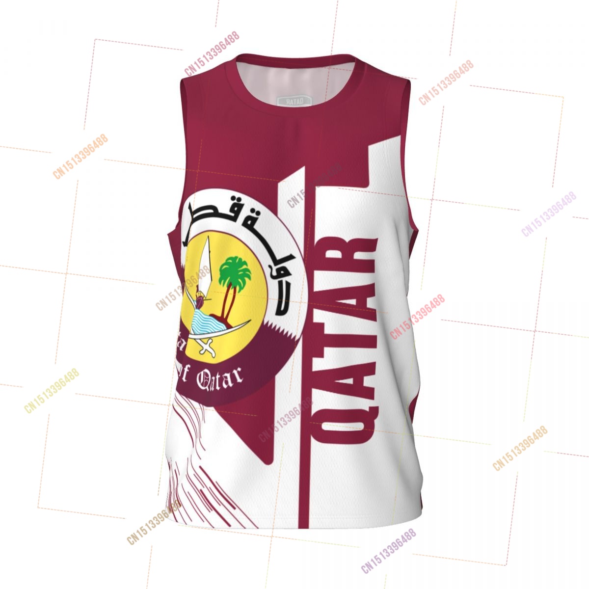 2027 Qatar 3D Flag Sports T-sh - 3D Printing Qatar recension och pris