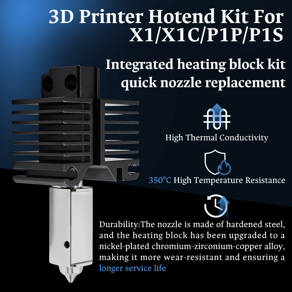 Hotend For Bambu Lab P1P X1C P - 3D Printing Bambu Lab recension och pris