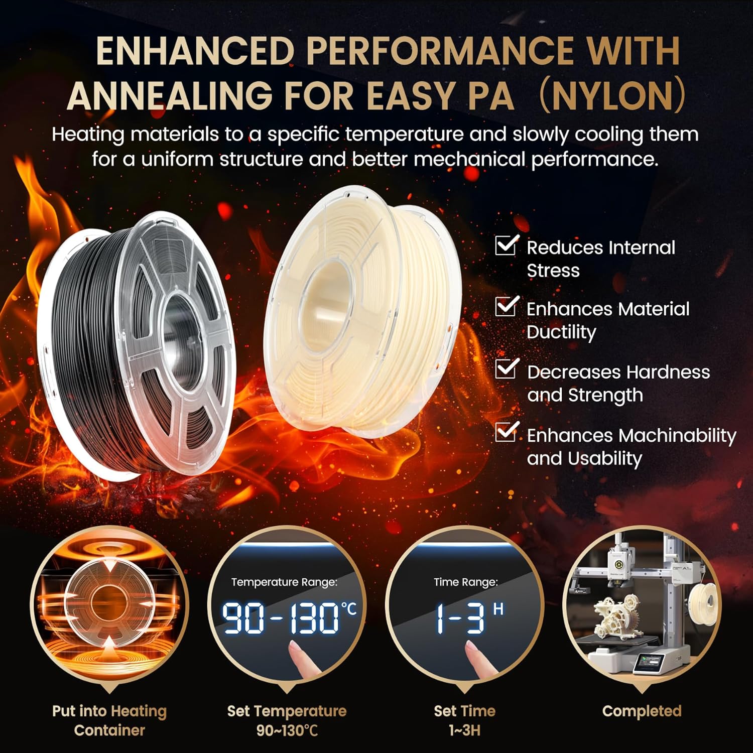 SUNLU 2KG Easy-to-Print Nylon  - 3D Printing Nylon recension och pris